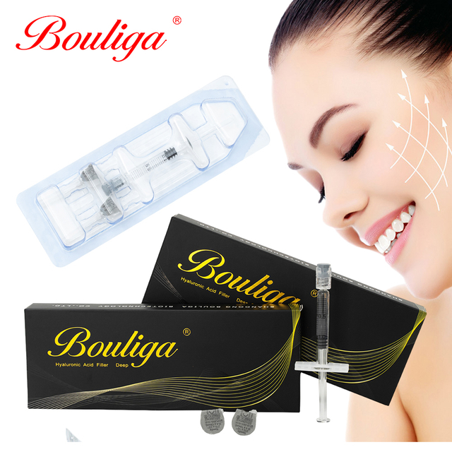 2 мл инъекционной кислоты для инъекций кожного наполнителя для лица и уменьшения морщин